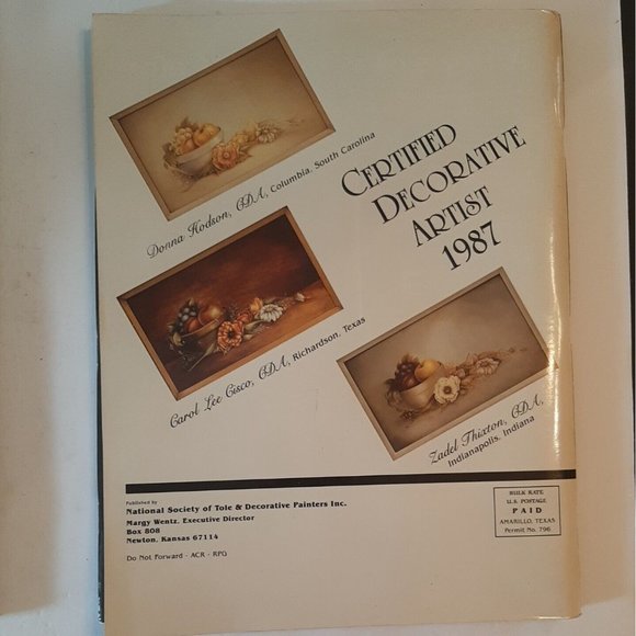 5 Decorative Painter Magazines 1987 National Tole Society - Picture 10 of 12